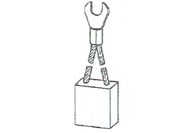 BRUSH FOR SHADED-POLE MOTOR - 20X25X25