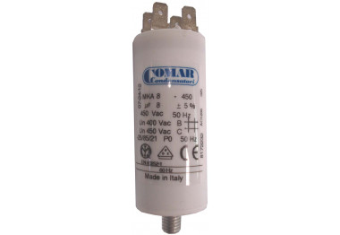 COND. PERMANENT MKA 8MF 450V SORTIE FASTON