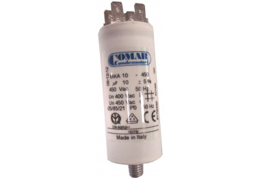 COND. PERMANENT MKA 10MF 450V SORTIE FASTON