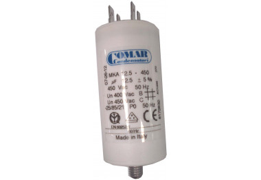 COND. PERMANENT MKA 12.5MF 450V SORTIE FASTON