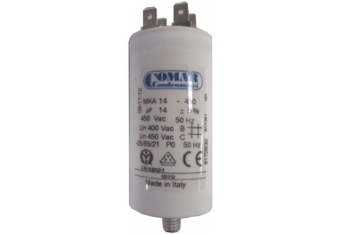 COND. PERMANENT MKA 14MF 450V SORTIE FASTON