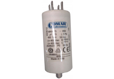 COND. PERMANENT MKA 15MF 450V SORTIE FASTON