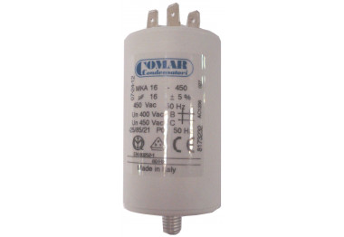 COND. PERMANENT MKA 16MF 450V SORTIE FASTON