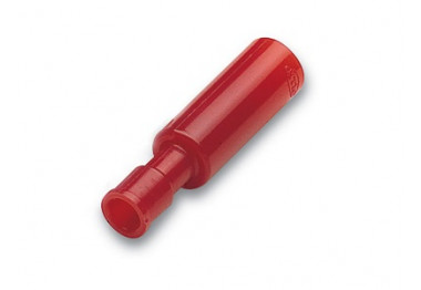 CLIP ROND FEMELLE ROUGE - DIAM.4MM