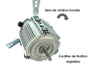 Moteur de ventilation 4 fixations réglables