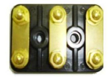 PLAQUE A BORNES TROUS CYLINDRIQUES 160X100
