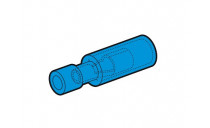 CLIP ROND FEMELLE BLEU - DIAM.5MM