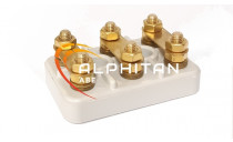 PLAQUE A BORNES TROUS CYLINDRIQUES 70X45